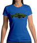 Classic American Muscle Car Womens T-Shirt