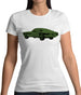 Classic American Muscle Car Womens T-Shirt