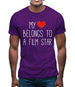 My Heart Belongs To A Film Star Mens T-Shirt