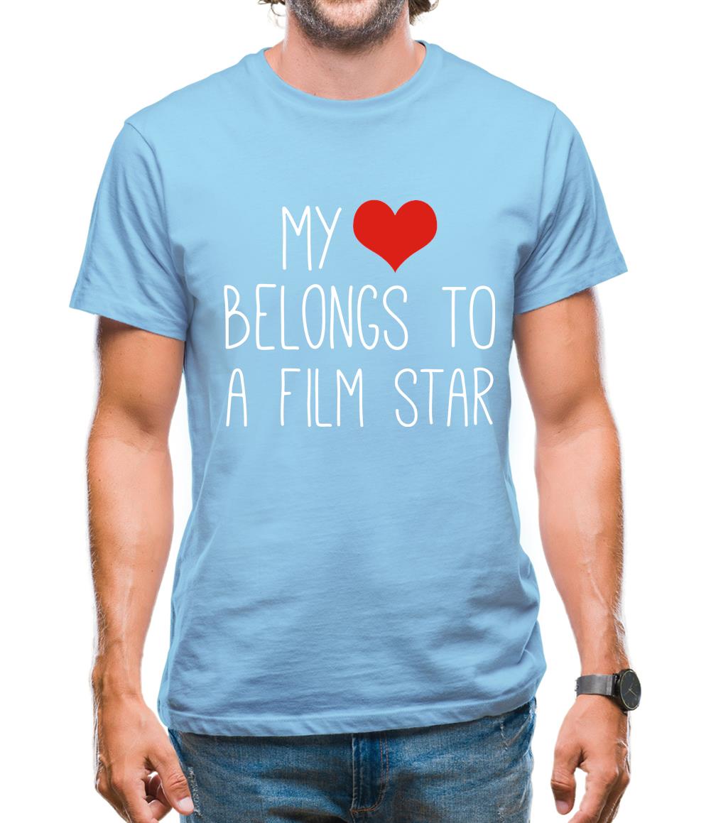 My Heart Belongs To A Film Star Mens T-Shirt