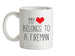 My Heart Belongs To A Fireman Ceramic Mug
