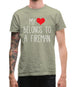 My Heart Belongs To A Fireman Mens T-Shirt