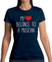 My Heart Belongs To A Musician Womens T-Shirt