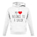 My Heart Belongs To A Sailor unisex hoodie