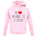 My Heart Belongs To A Sailor unisex hoodie