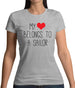 My Heart Belongs To A Sailor Womens T-Shirt
