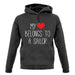 My Heart Belongs To A Sailor unisex hoodie