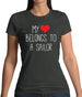 My Heart Belongs To A Sailor Womens T-Shirt