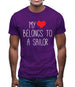 My Heart Belongs To A Sailor Mens T-Shirt