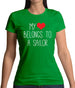 My Heart Belongs To A Sailor Womens T-Shirt