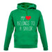 My Heart Belongs To A Sailor unisex hoodie