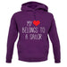 My Heart Belongs To A Sailor unisex hoodie