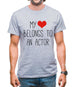 My Heart Belongs To An Actor Mens T-Shirt