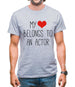 My Heart Belongs To An Actor Mens T-Shirt