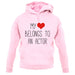 My Heart Belongs To An Actor unisex hoodie