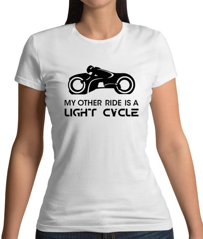 My Other Ride Is A Light Cycle Womens T-Shirt