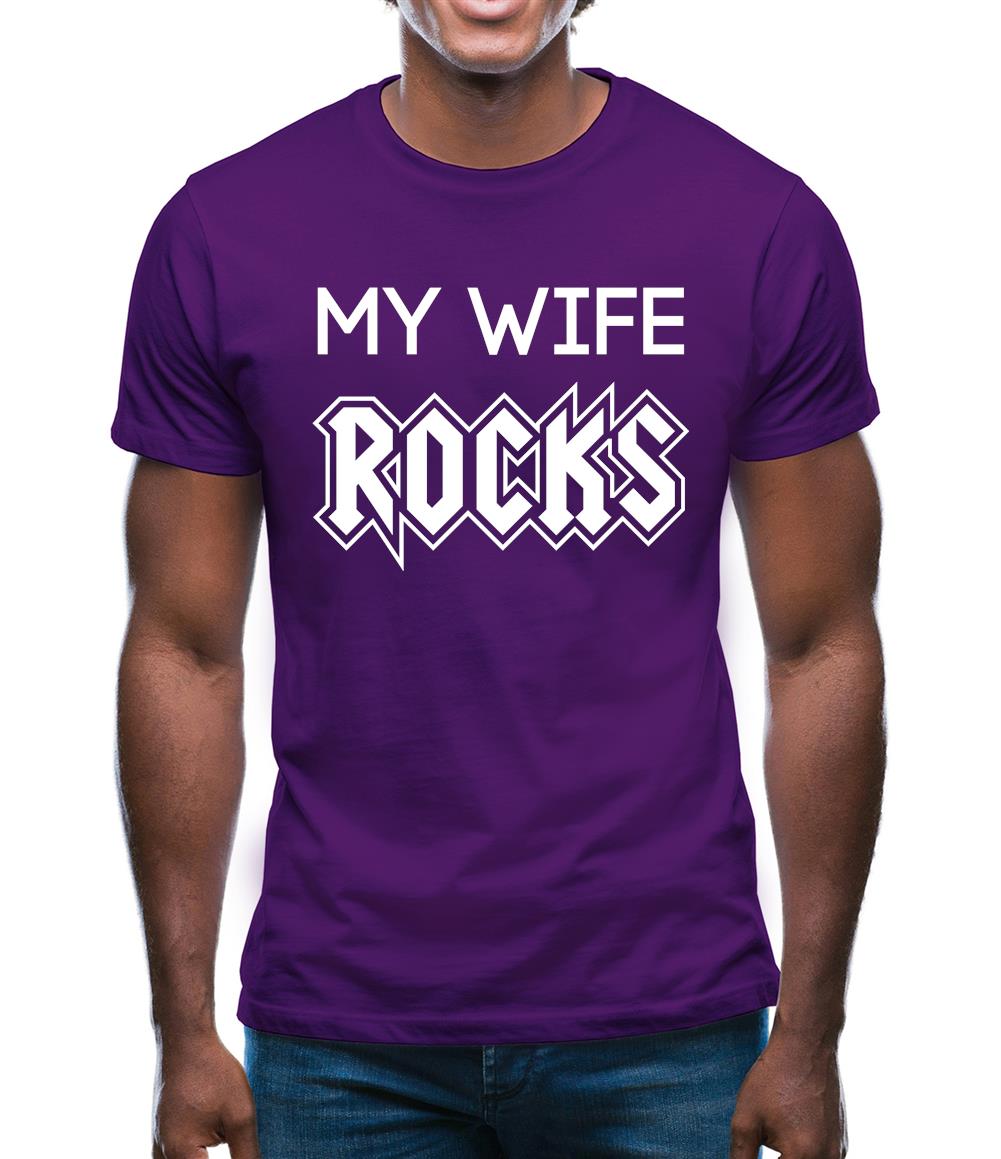 My Wife Rocks Mens T-Shirt