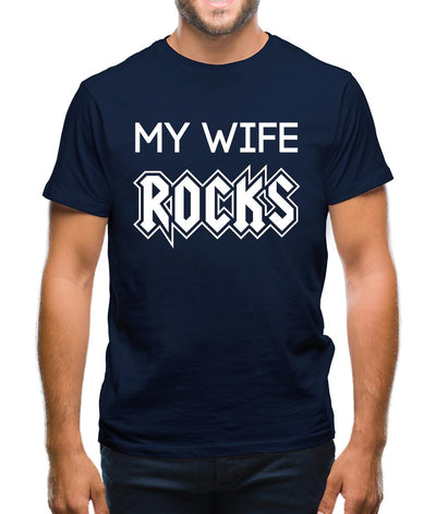 My Wife Rocks Mens T-Shirt