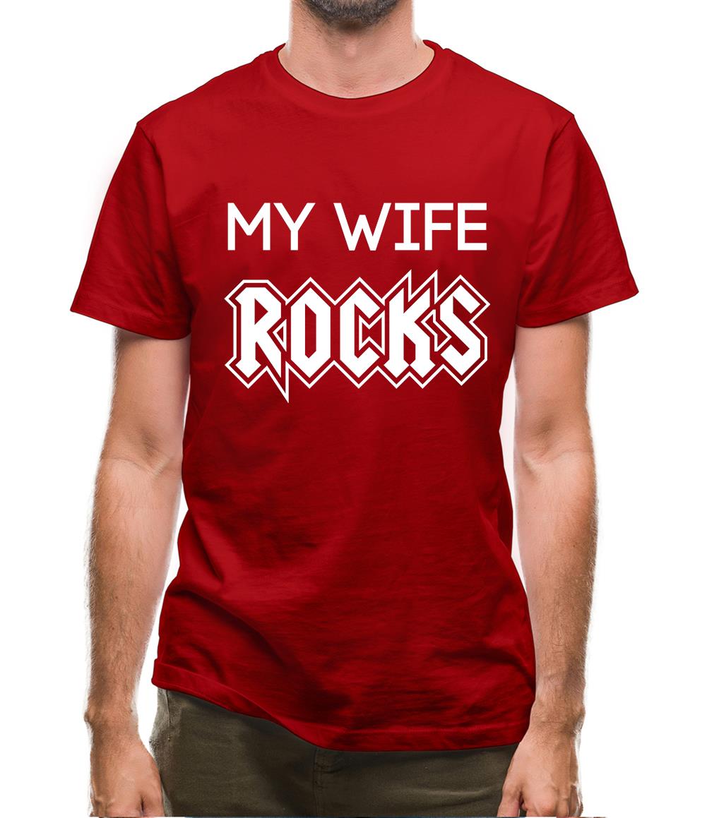 My Wife Rocks Mens T-Shirt