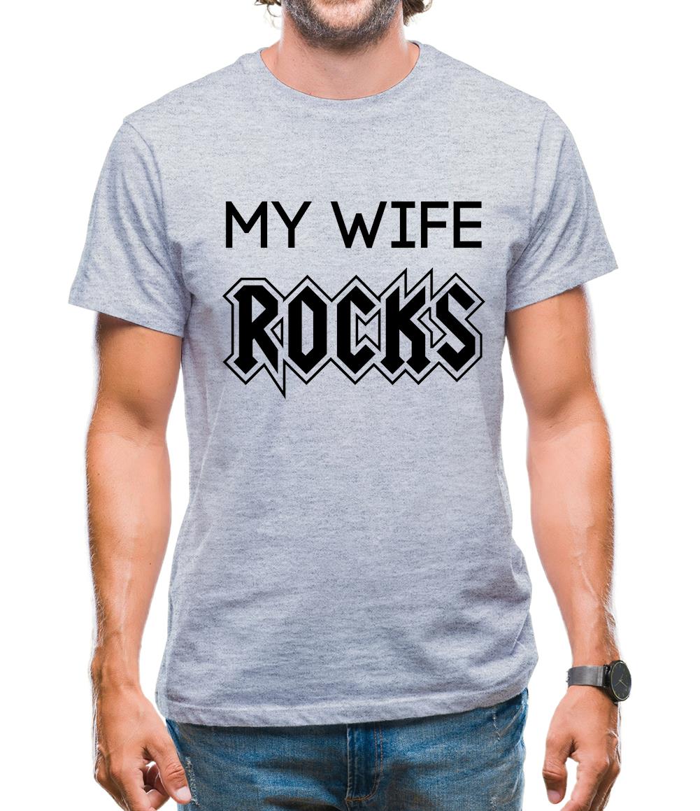 My Wife Rocks Mens T-Shirt