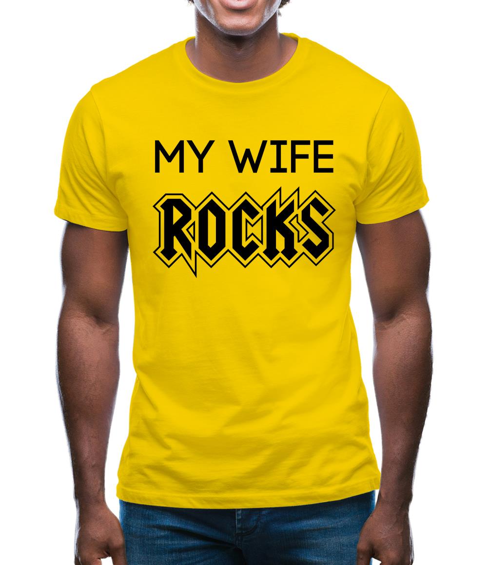My Wife Rocks Mens T-Shirt