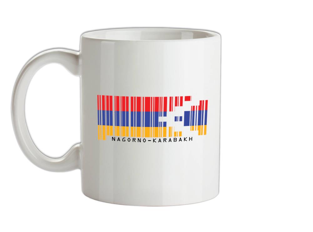 Nagorno-Karabakh Barcode Style Flag Ceramic Mug