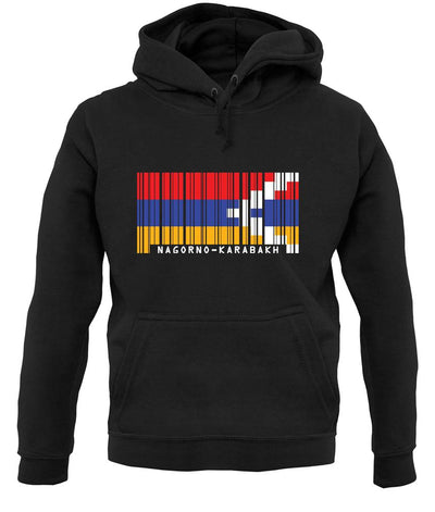 Nagorno-Karabakh Barcode Style Flag unisex hoodie