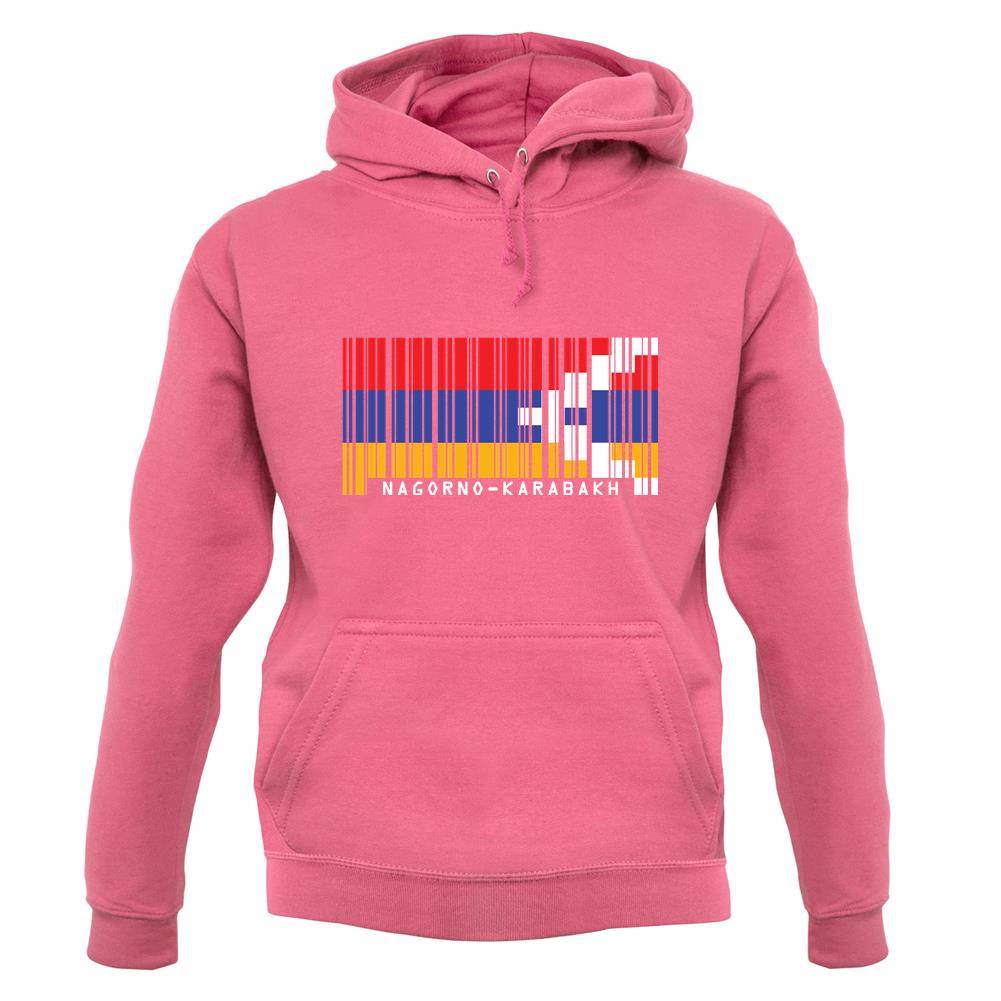 Nagorno-Karabakh Barcode Style Flag unisex hoodie