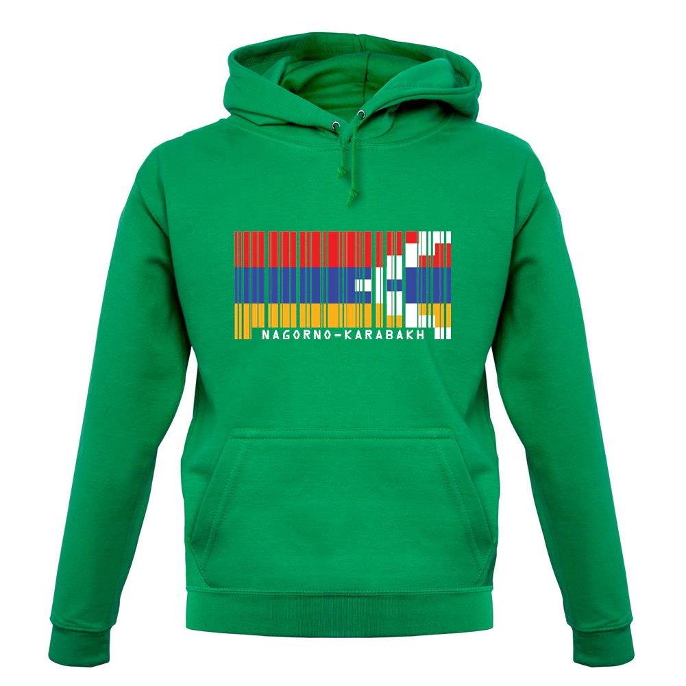 Nagorno-Karabakh Barcode Style Flag unisex hoodie