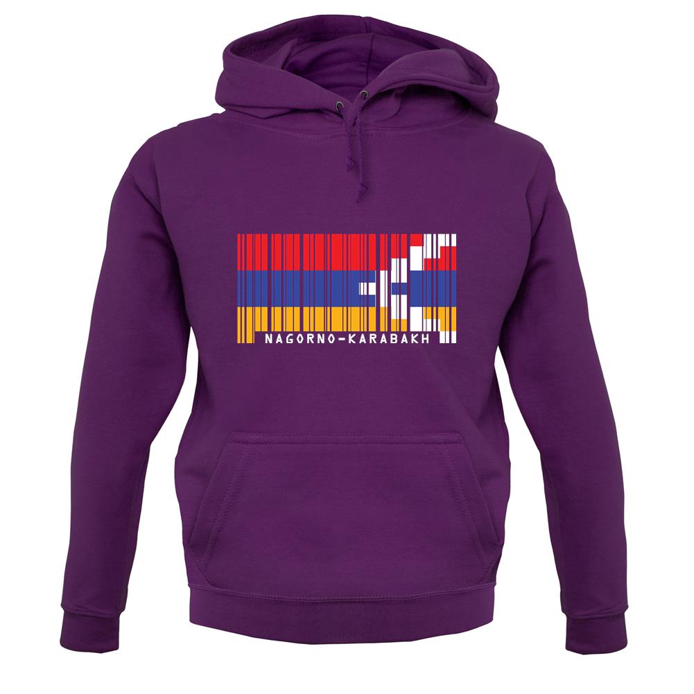 Nagorno-Karabakh Barcode Style Flag unisex hoodie