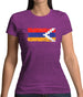 Nagorno-Karabakh Grunge Style Flag Womens T-Shirt