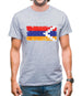 Nagorno-Karabakh Grunge Style Flag Mens T-Shirt