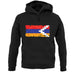 Nagorno-Karabakh Grunge Style Flag unisex hoodie