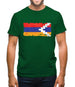 Nagorno-Karabakh Grunge Style Flag Mens T-Shirt