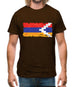 Nagorno-Karabakh Grunge Style Flag Mens T-Shirt