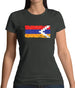 Nagorno-Karabakh Grunge Style Flag Womens T-Shirt