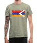 Nagorno-Karabakh Grunge Style Flag Mens T-Shirt
