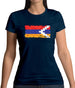 Nagorno-Karabakh Grunge Style Flag Womens T-Shirt