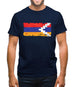 Nagorno-Karabakh Grunge Style Flag Mens T-Shirt