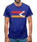 Nagorno-Karabakh Grunge Style Flag Mens T-Shirt