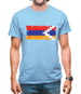Nagorno-Karabakh Grunge Style Flag Mens T-Shirt