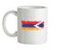 Nagorno-Karabakh Grunge Style Flag Ceramic Mug