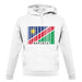 Namibia Barcode Style Flag unisex hoodie