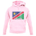 Namibia Barcode Style Flag unisex hoodie