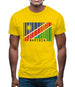Namibia Barcode Style Flag Mens T-Shirt