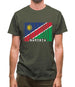 Namibia Barcode Style Flag Mens T-Shirt