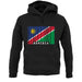 Namibia Barcode Style Flag unisex hoodie