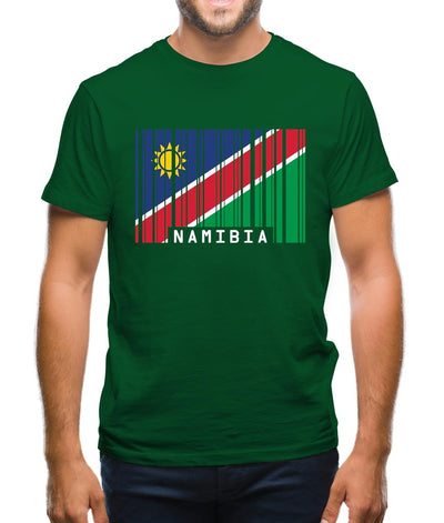 Namibia Barcode Style Flag Mens T-Shirt