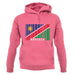 Namibia Barcode Style Flag unisex hoodie