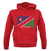 Namibia Barcode Style Flag unisex hoodie